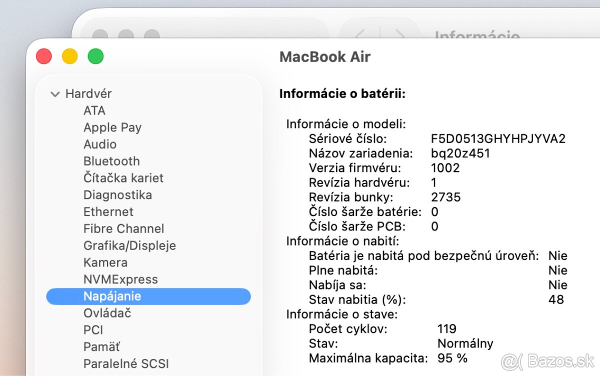 MacBook Air 13” 2020 (CTO), M1 8-core, 16GB/512GB - 11