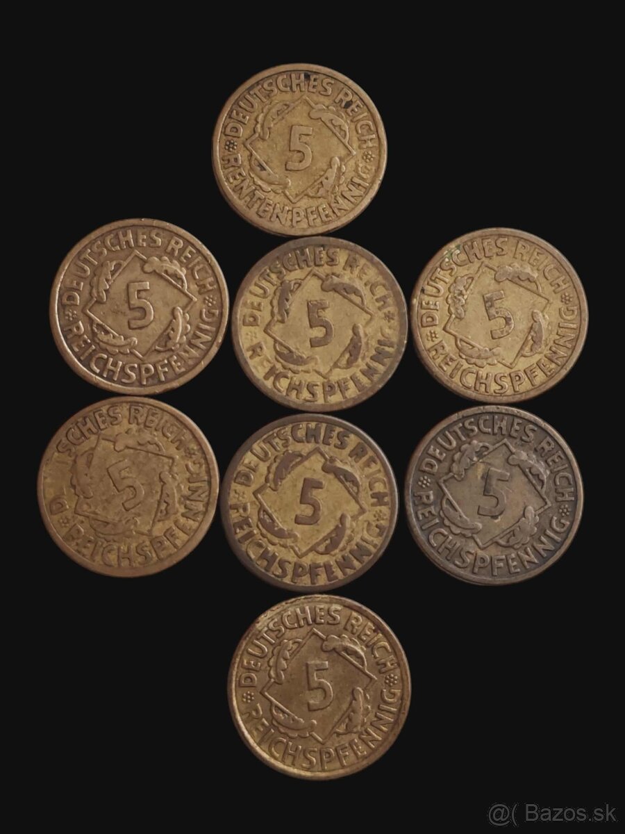 Drobné obehové mince Nemecka - 11