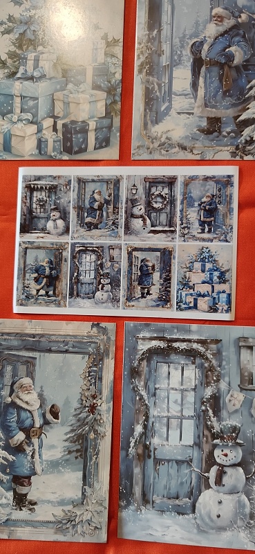 krásne vianočne pohľadnice Vintage štýl - 11