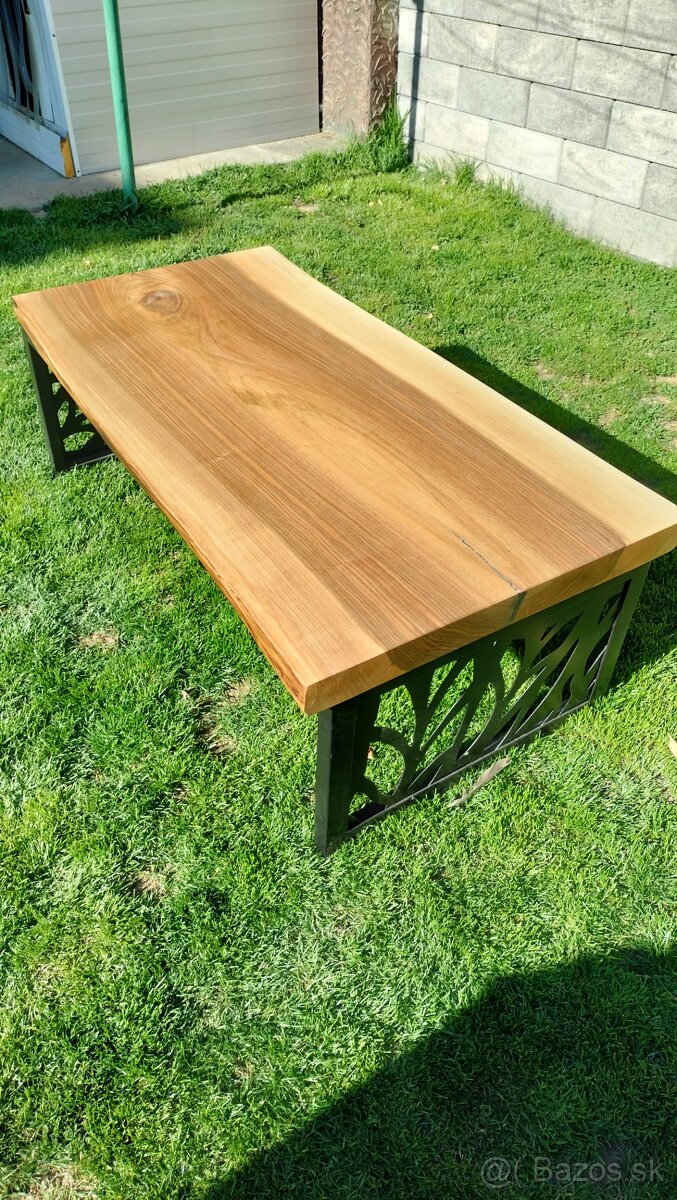 Masívny orechový stôl - 11