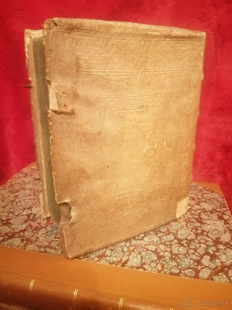 Stará hrubá baroková kniha z r. 1706 a 1702 - 11