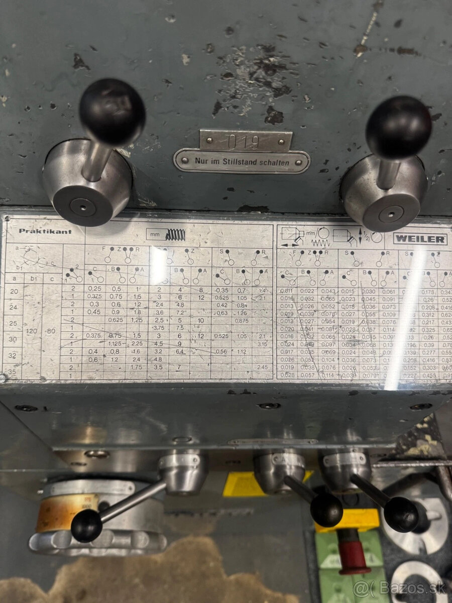 sústruh Weiler Praktikant 800R H - 11