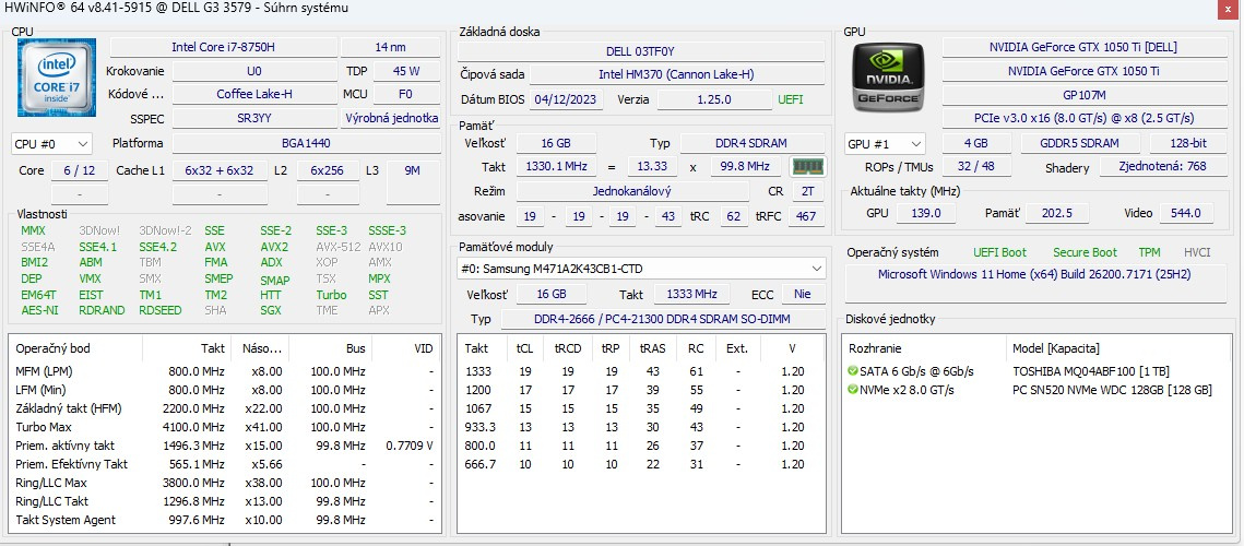 Dell G3 15-3579 – herný notebook - 11