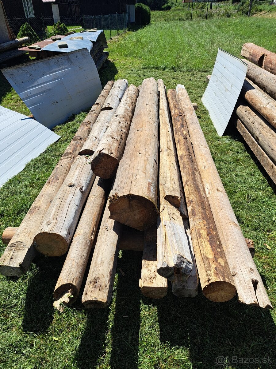 Staré drevo - guľatina, hranoly, foršty, dosky - 11