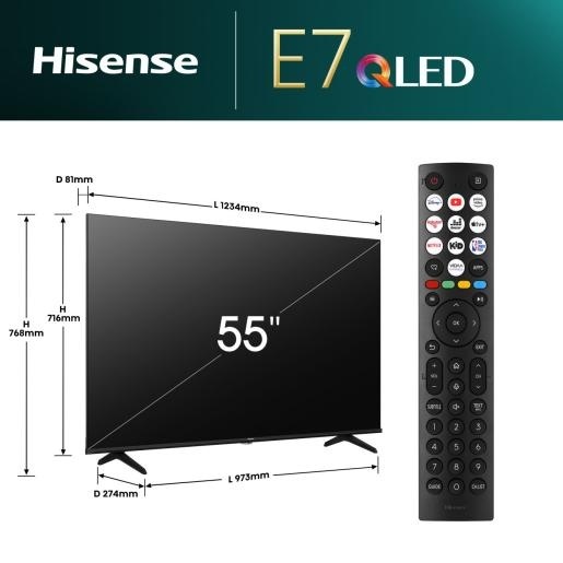 55-palcový (139 cm) QLED 4K SMART TV HISENSE 55E7NQ - 11