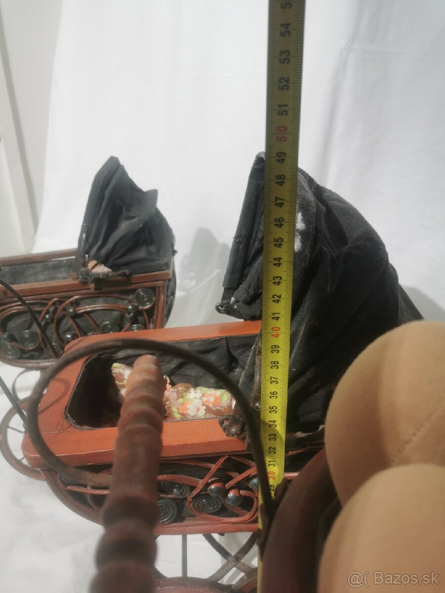 Starožitný kočík, kočík pre bábiky - 11