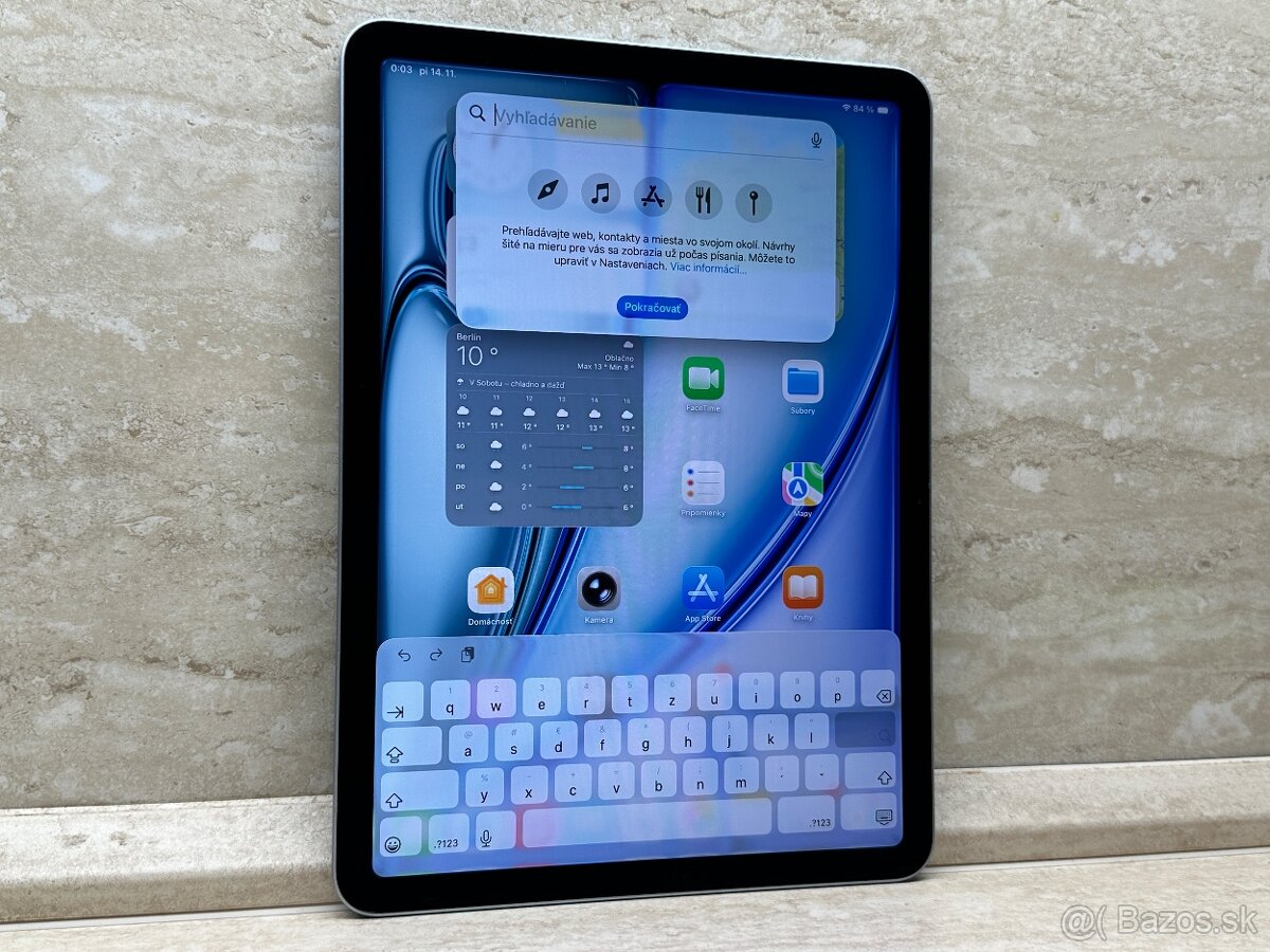 iPad Air 11 (2024) 128GB Wi-Fi Blue, záruka, 1 cyklus - 11