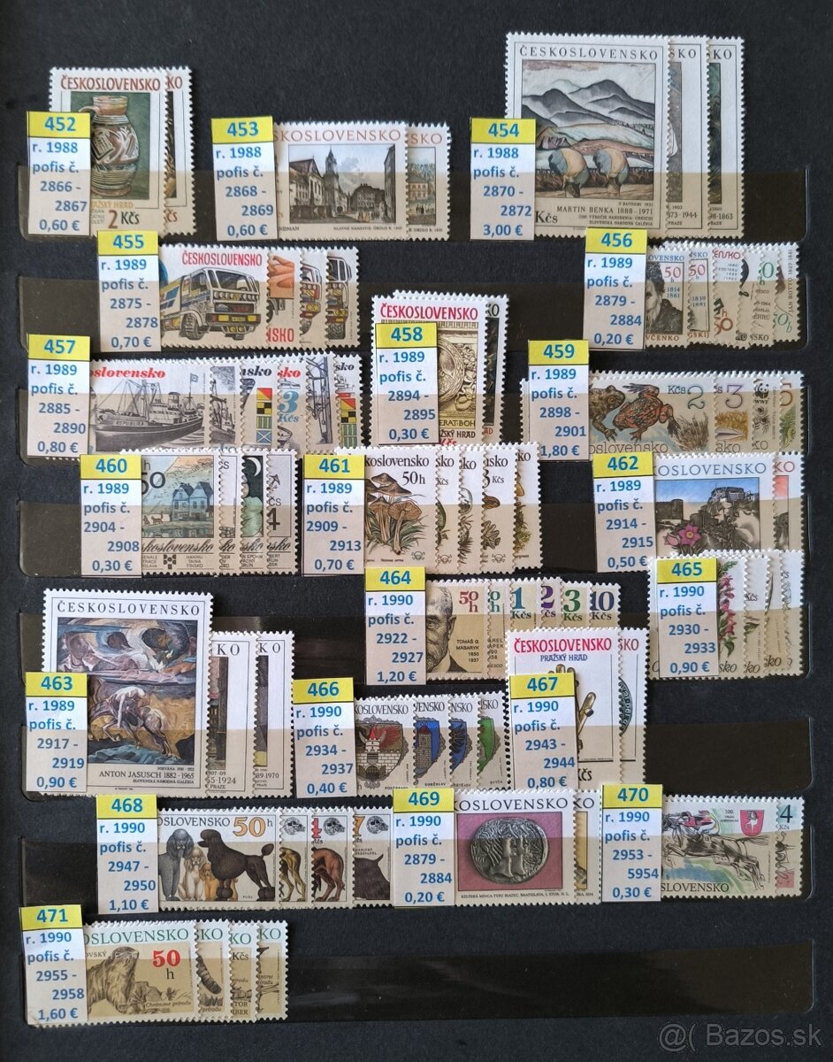 Poštové známky Československo - série čisté / 2 - 11