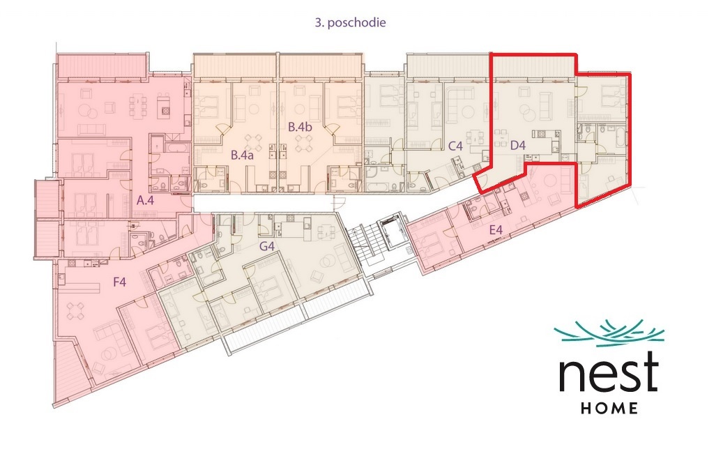 3-izbový byt s terasou v NOVOSTAVBE, Popradská, KE - 11