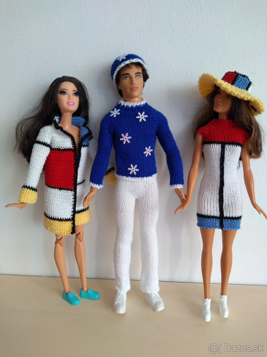 Oblečenie šaty na bábiky Barbie Ken deti Rainbow high LOL - 11