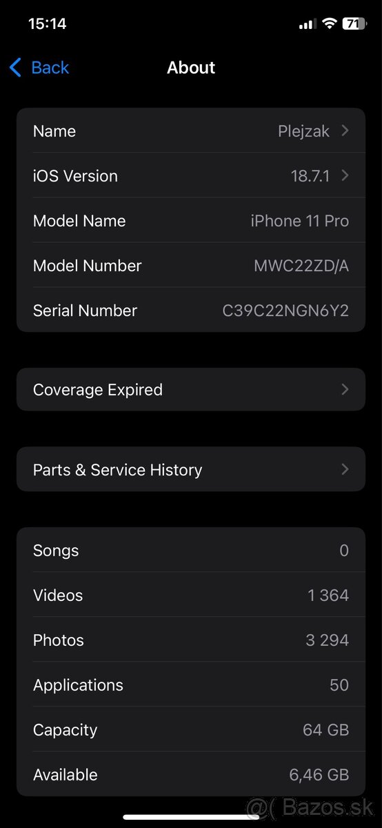 iPhone 11 Pro 64GB Space Gray - 11