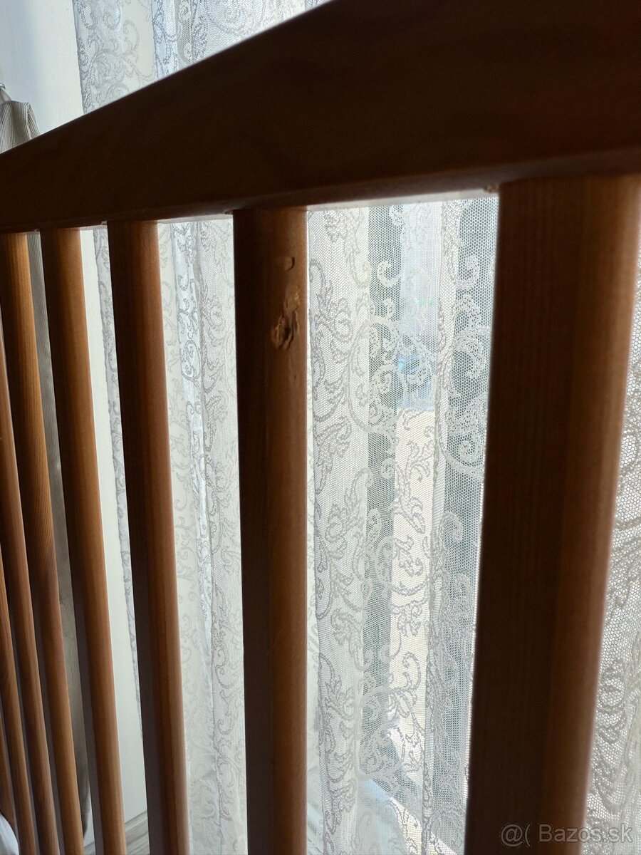 Drevená detská postielka z masívu - 11