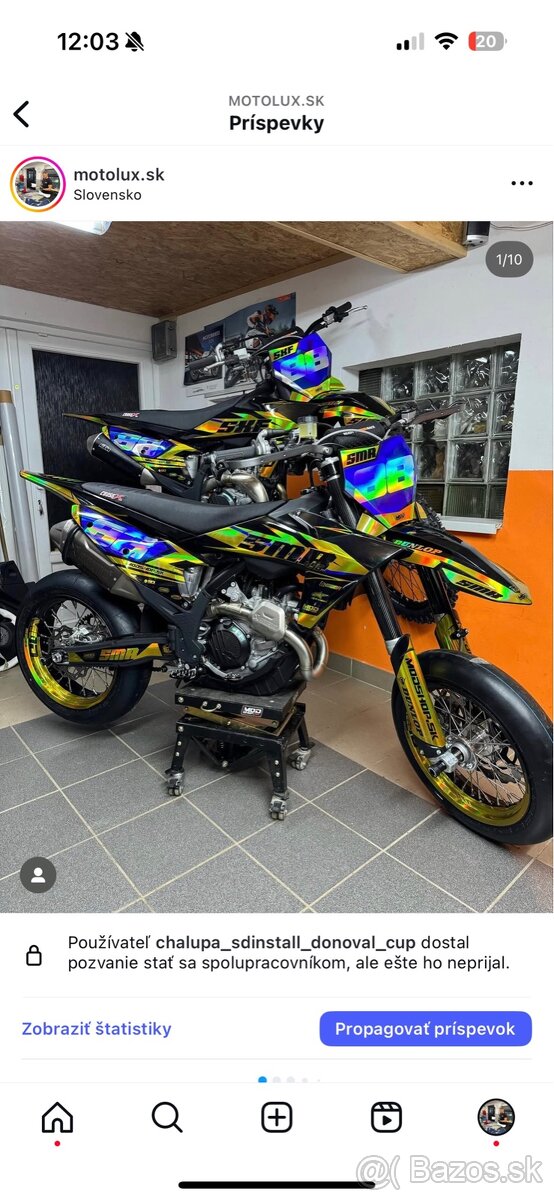 Supermoto kolesá a iné diely - 11