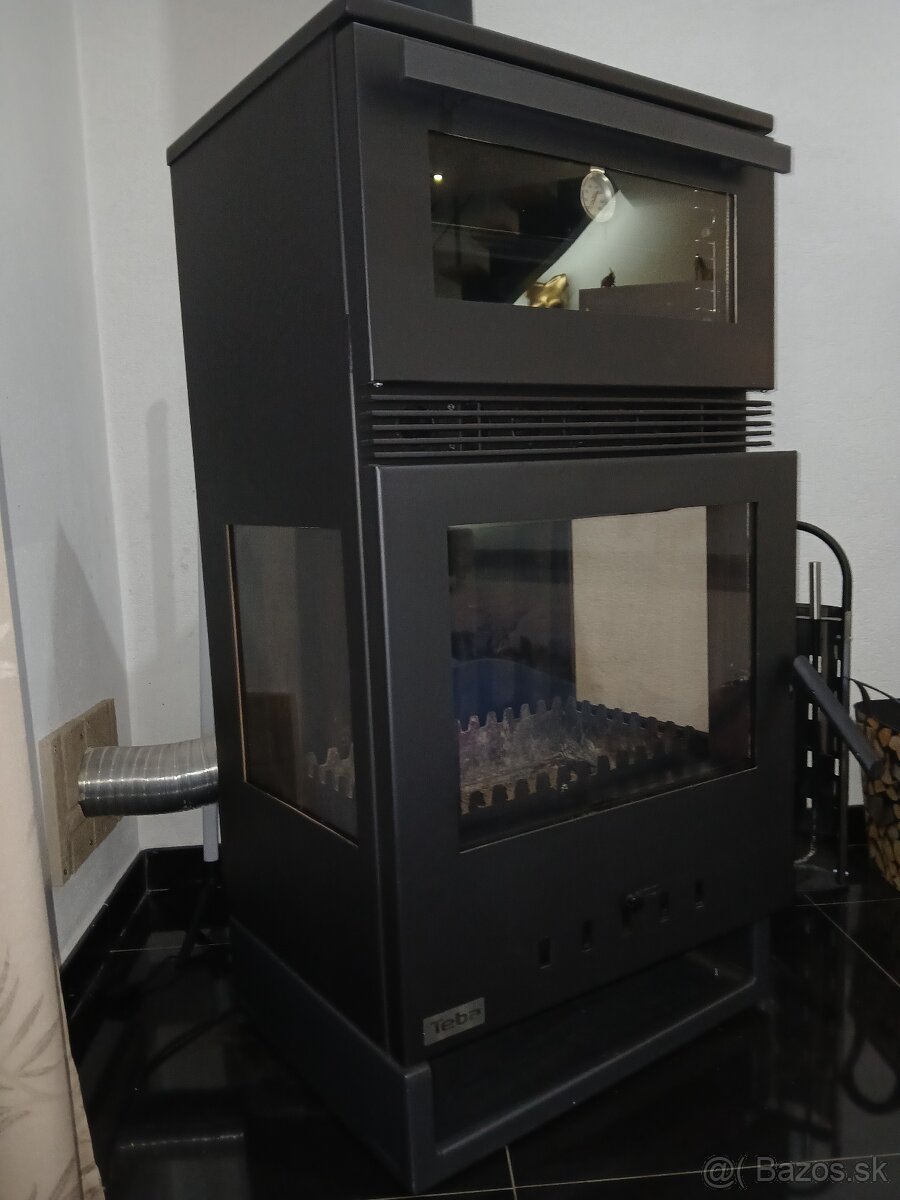 Krbova pec TEBA tk15 s rurou na pecenie - 11