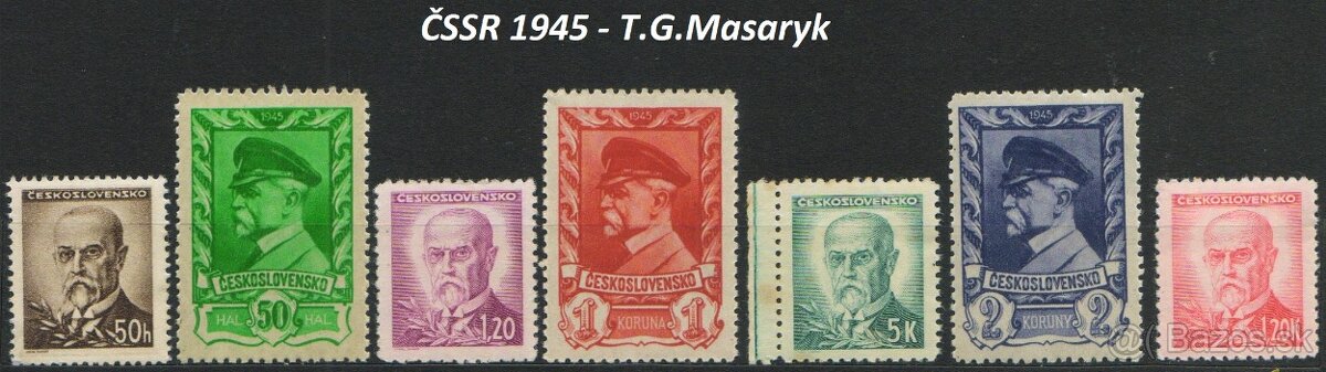 Poštové známky, filatelia: ČSR+ČSSR, slávne série C - 11