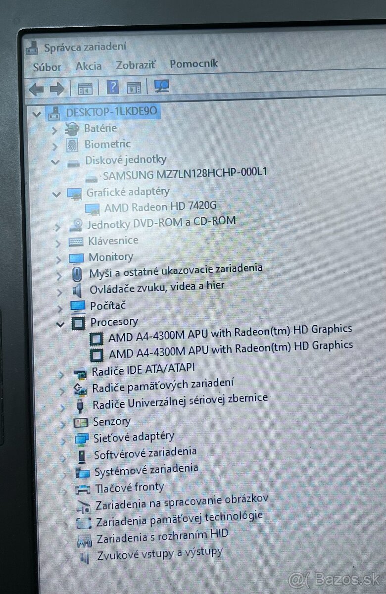 HP ProBook 4545s / AMD A4 / 4GB RAM / 128GB SSD / 15.6" - 11