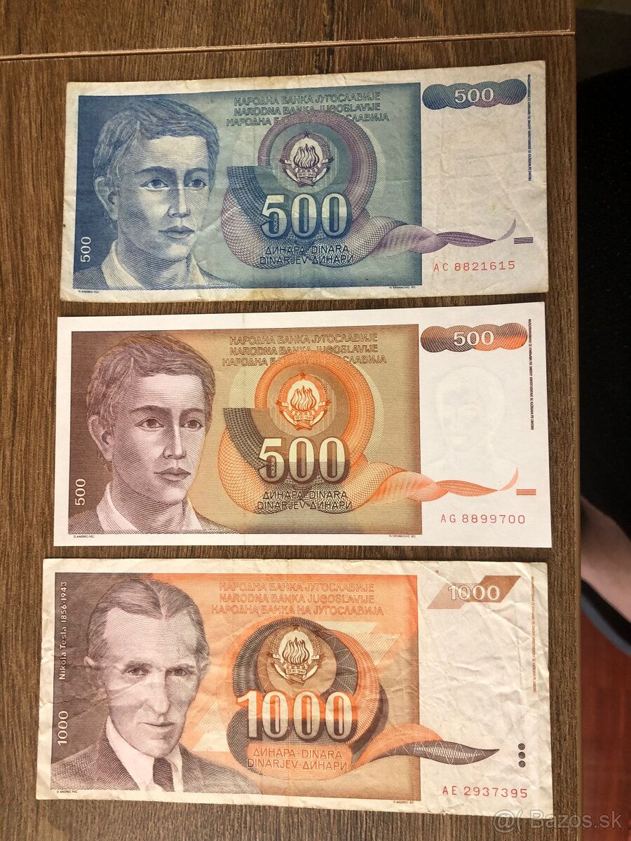 Bankovky JUHOSLAVIA 5 - 11