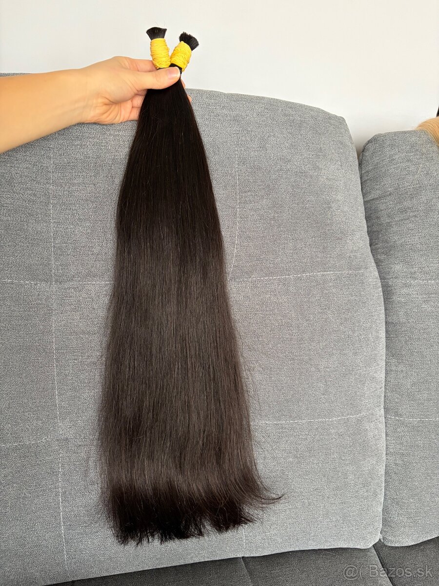 Ruské vlasy surove copy/keratin - 11