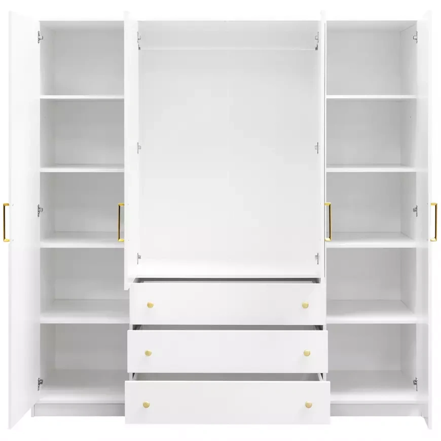 Skriňa Bali D4 Retro biela nová - 11