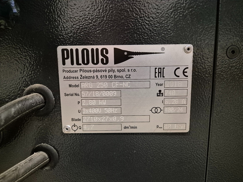 Pásová píla Pilous ARG 250 CF-NC Automat - 11