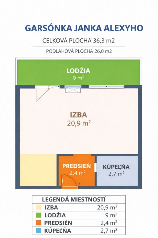 BABONY TRE I 1i byt s loggiou, krátkodobý nájom (1mesiac), J – foto 6