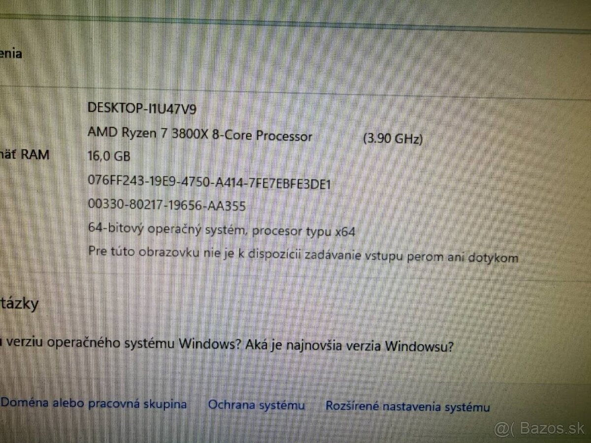 Herný počítač Ryzen 7 3800X / RTX 3060 Ti / 16GB / 500GB SSD - 11