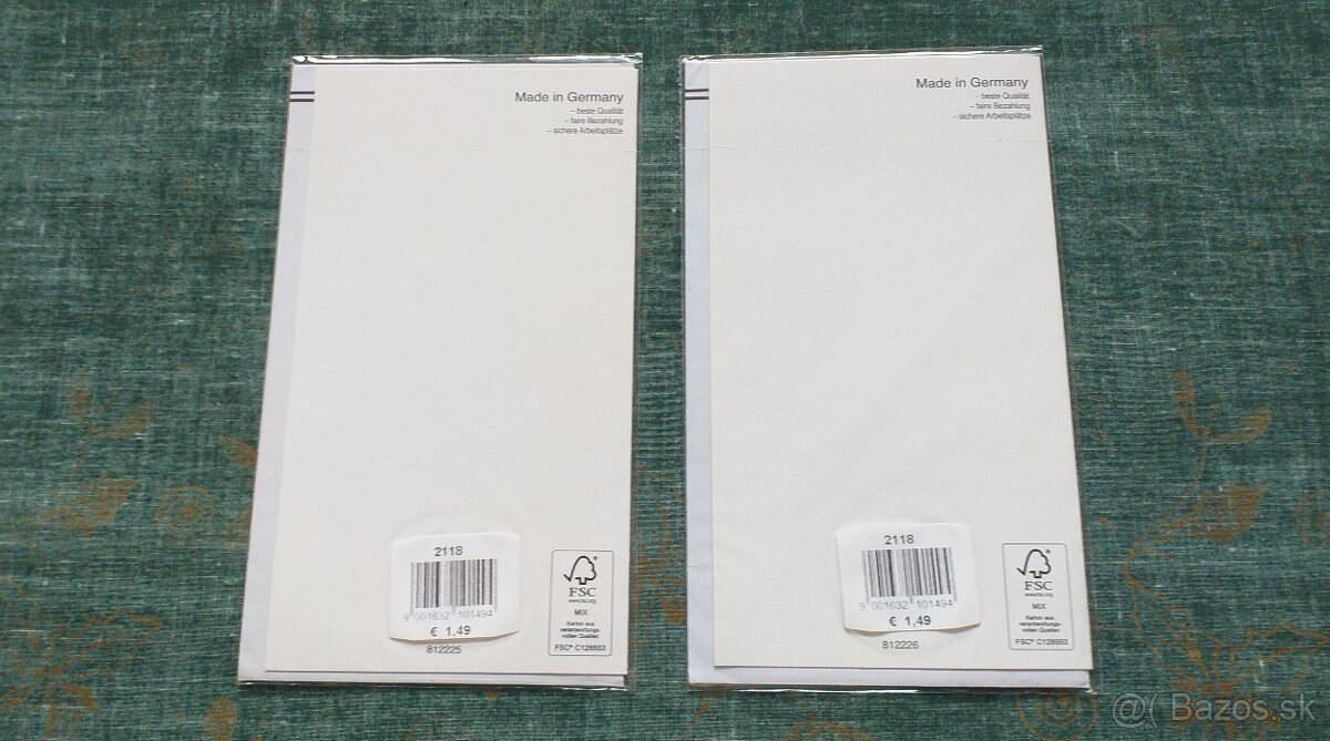 Karty rôzne s obálkami v nemeckom jazyku - 11