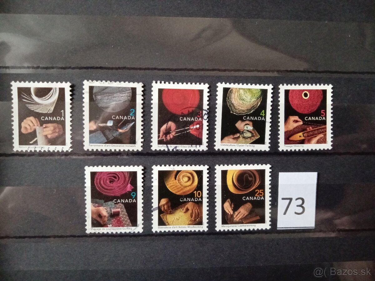 Poštové známky č.494 - AMERIKA a KARIBIK IV. - 19 sérií - 11