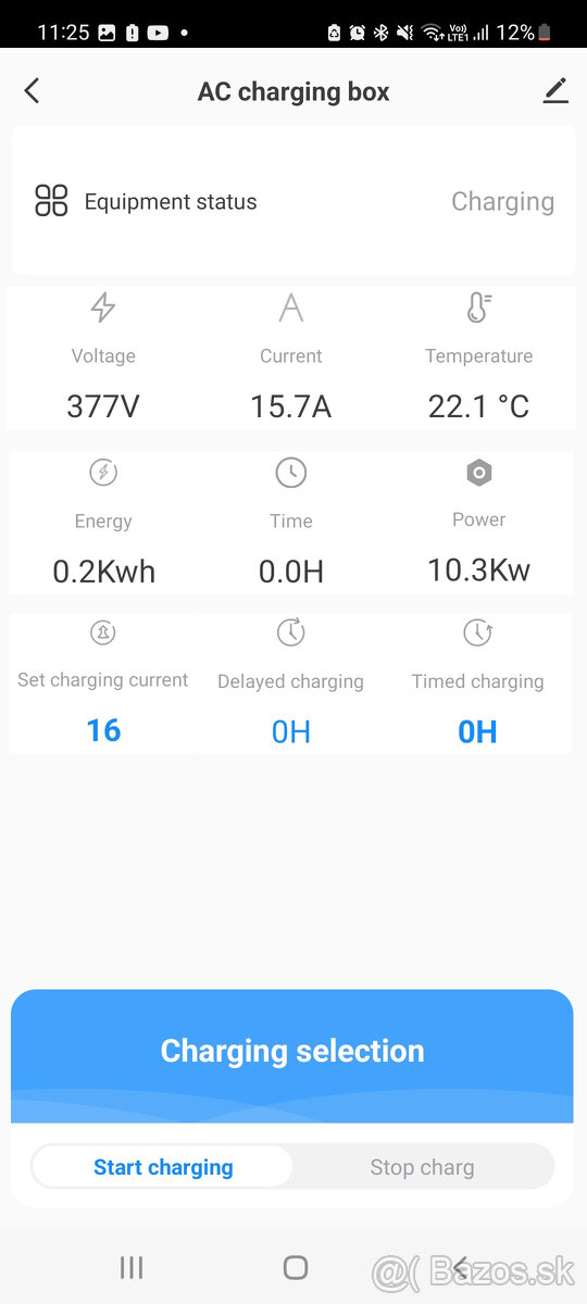 Predám nový PRENOSNÝ Wallbox 3-fazový/11kw s WIFI, - 11