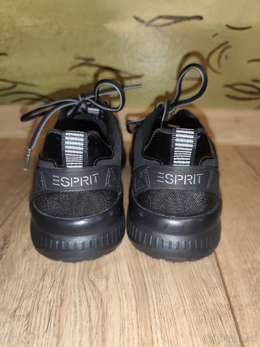 Esprit nové čierne tenisky 38 - 11