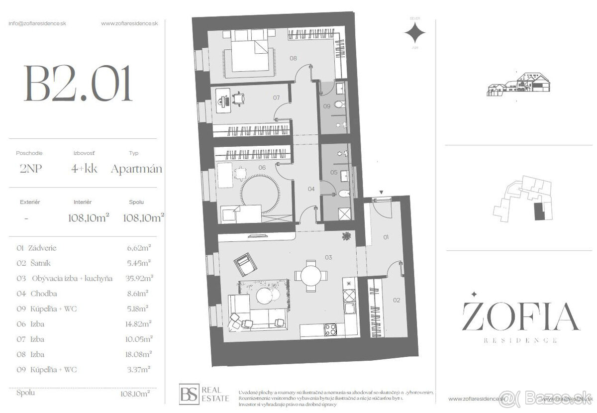 BOSEN | Dotyk histórie - apartmán v kaštieli Žofia - 11