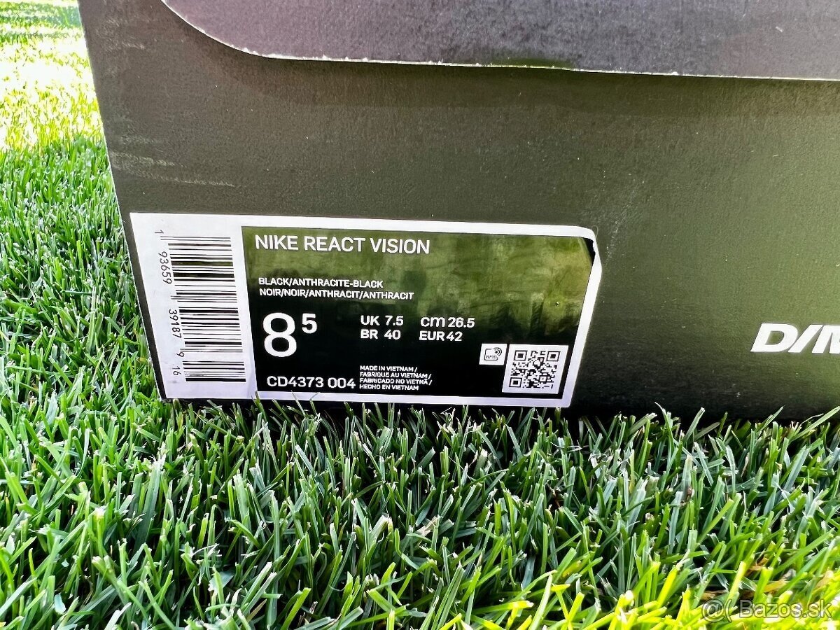 NIKE React Vision Black/Anthracite. Veľkosť: č.42/8. - 11