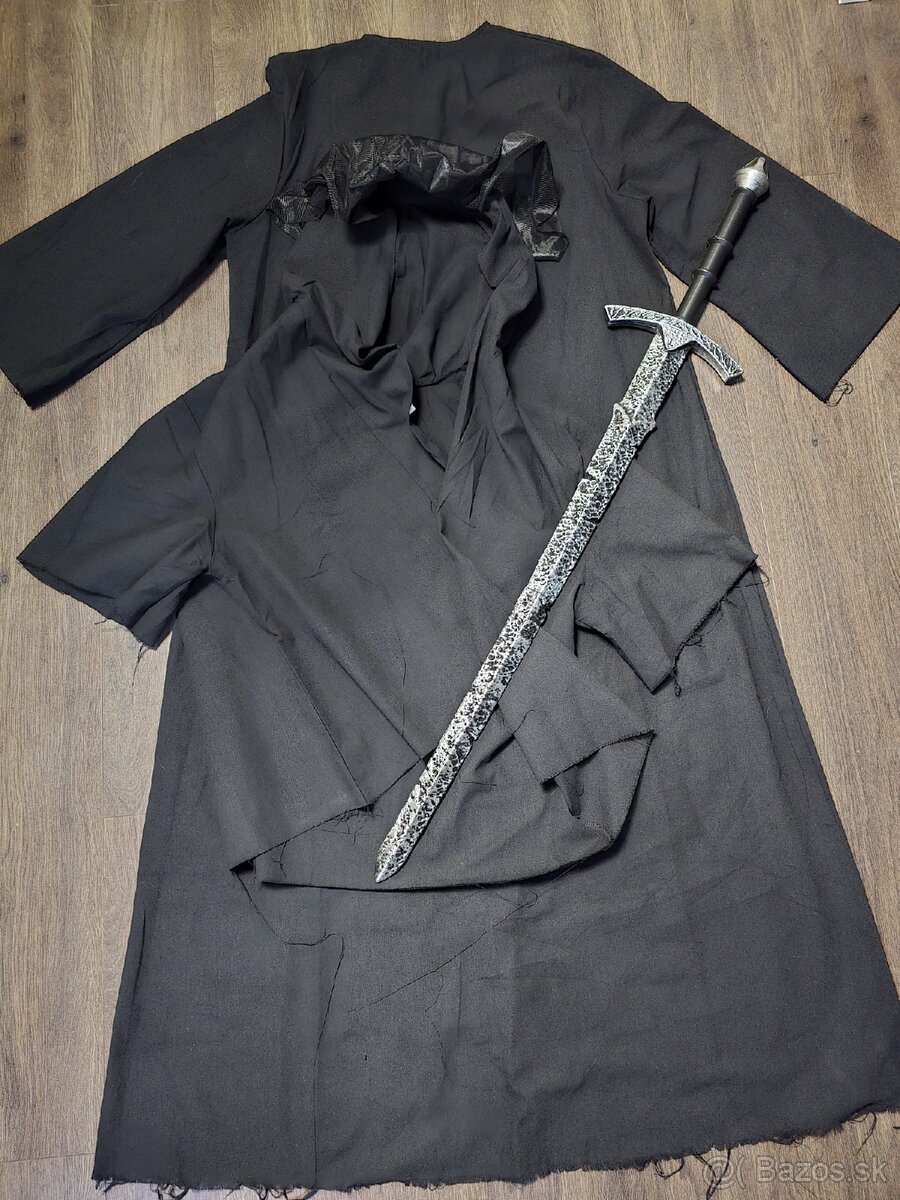 Halloween kostym - Pan prstenov - Nazgul +meč - 11