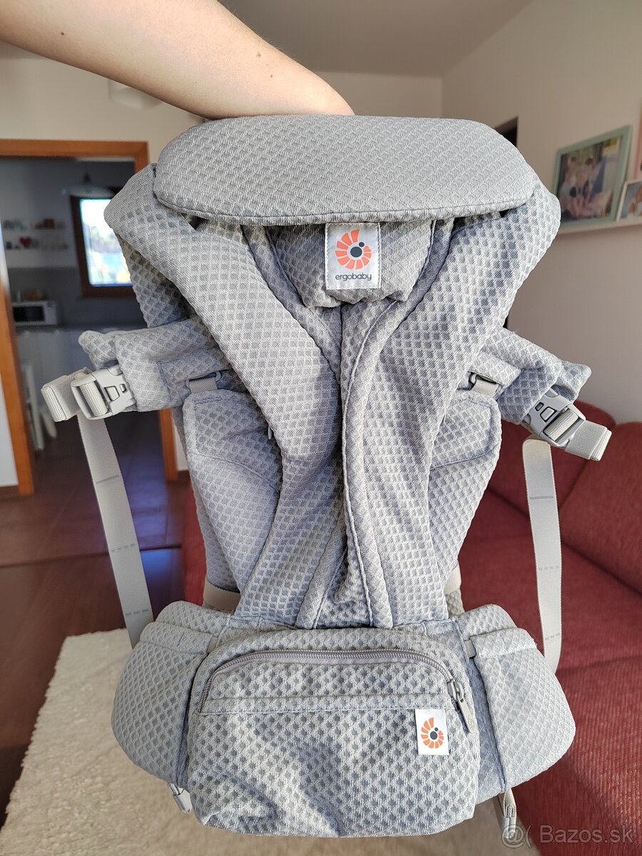 Nosič ERGOBABY - OMNI DELUXE Mesh - Pearl Grey - NOVÝ - 11