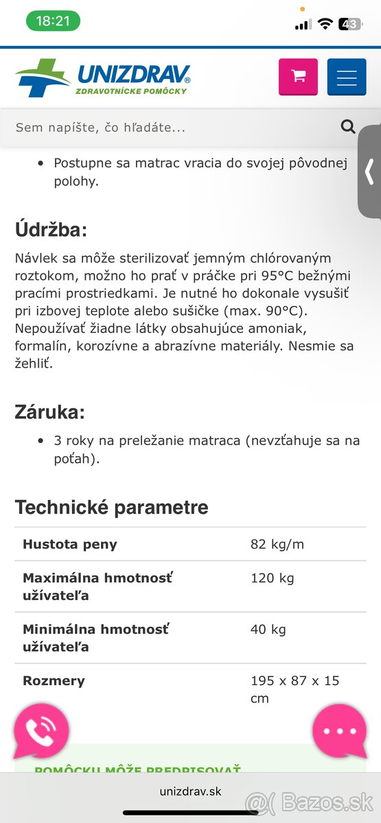 Antidekubitný matrac - 11