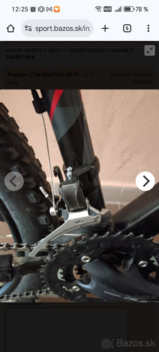 Predám CTM RAPTOR 2017 - 11