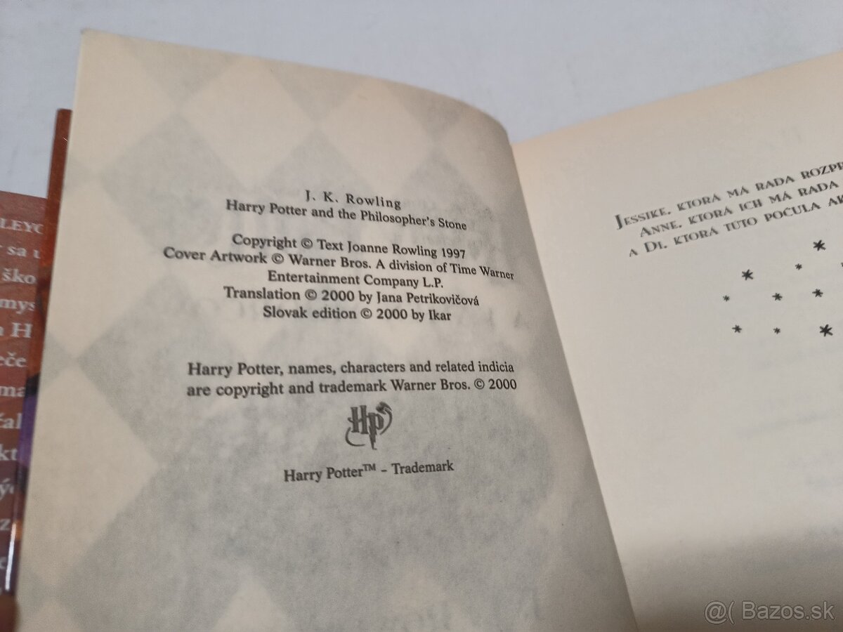 Harry Potter 1-5, prvé vydanie 2000-2003 - 11
