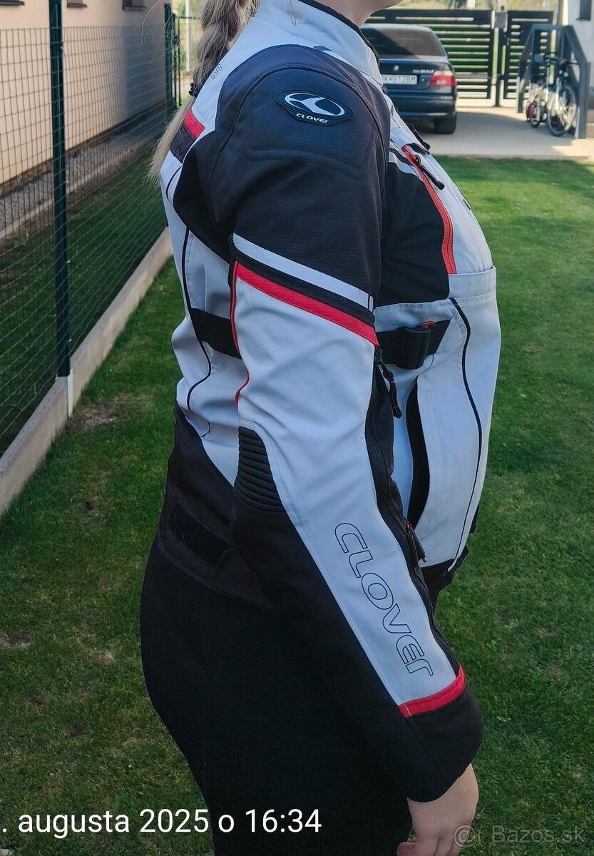 Dámska moto bunda CLOVER HYPERBLADE WP black/grey - 11