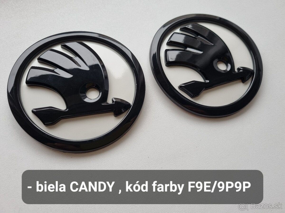 FAREBNY ZNAK SKODA - LOGO EMBLEM SKODA FAREBNE LAKOVANE - 11