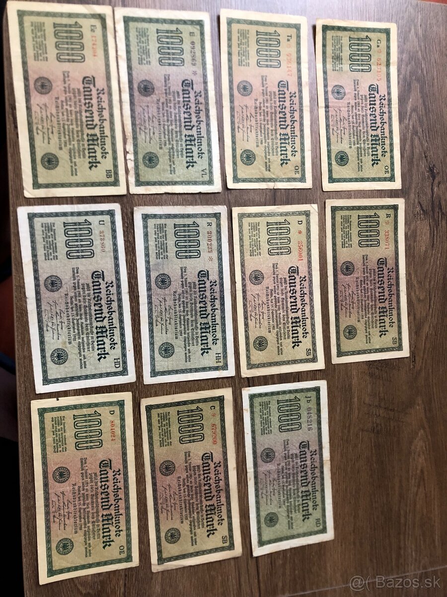 Bankovky DEUTSCHLAND 3 - 11