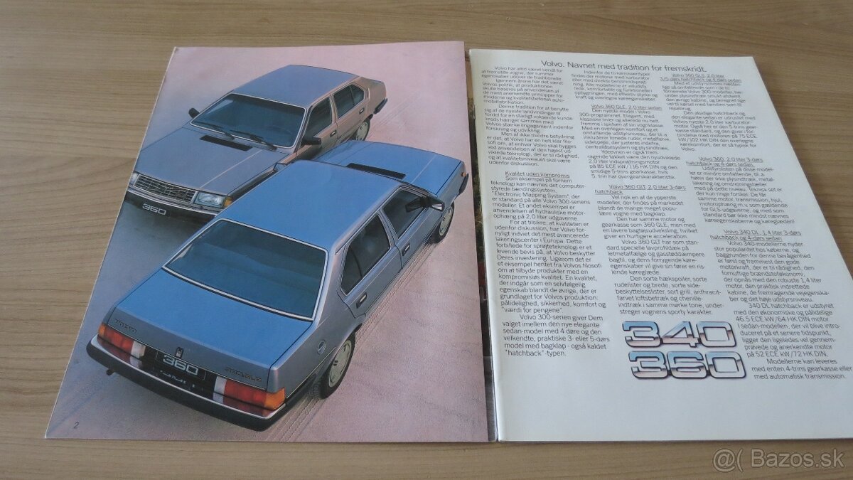 Prospekty Saab a Volvo 50. až 90. léta. - 11