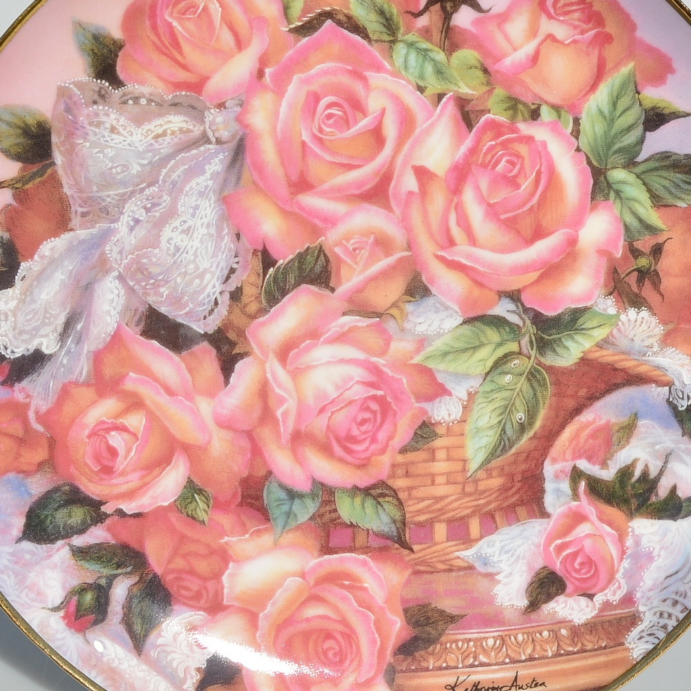 Taniere plné kvetov - zberateľské porcelánové taniere - 11