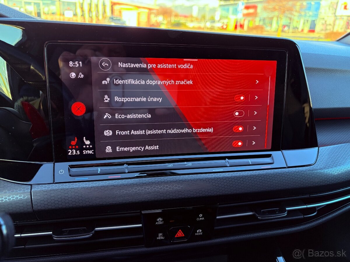 Predám VW Golf 8 GTi 2023 v záruke, odpočet DPH. - 11