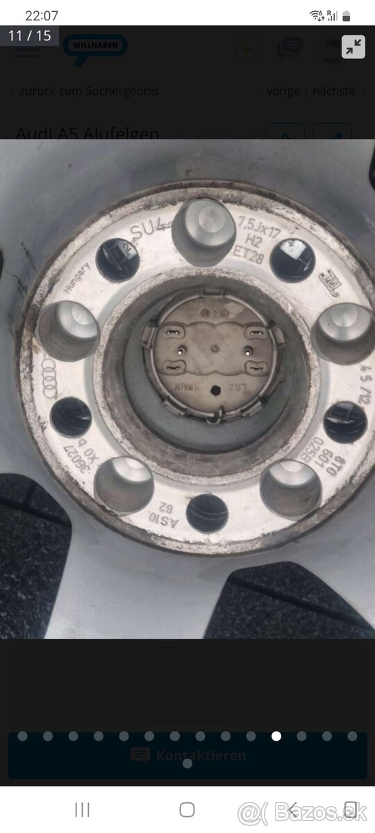 Predám elektróny na Audi A6 a nové gumy 225/55 R16 - 11