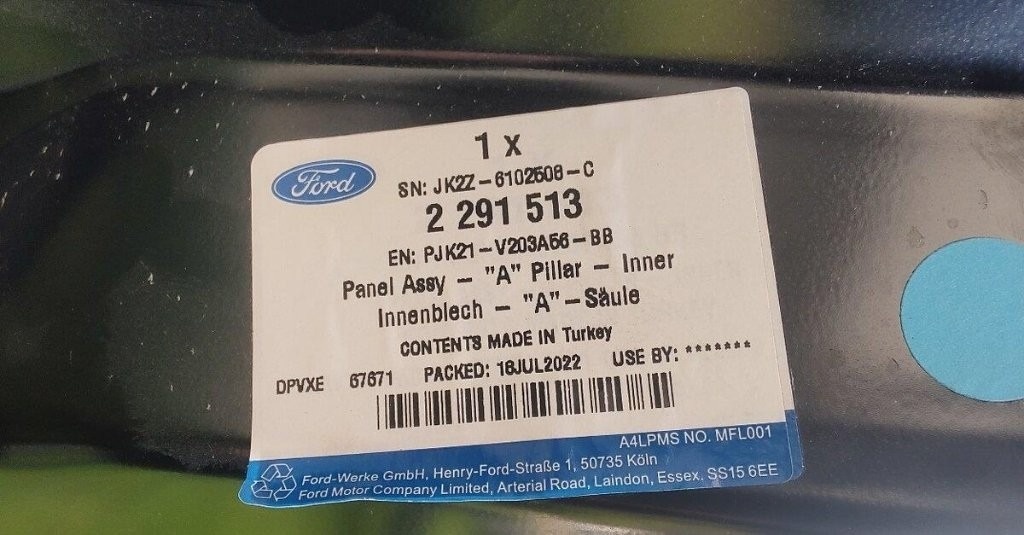 Ford Transit Custom 2012 - 2023 bocnica bok prah stlpik - 11