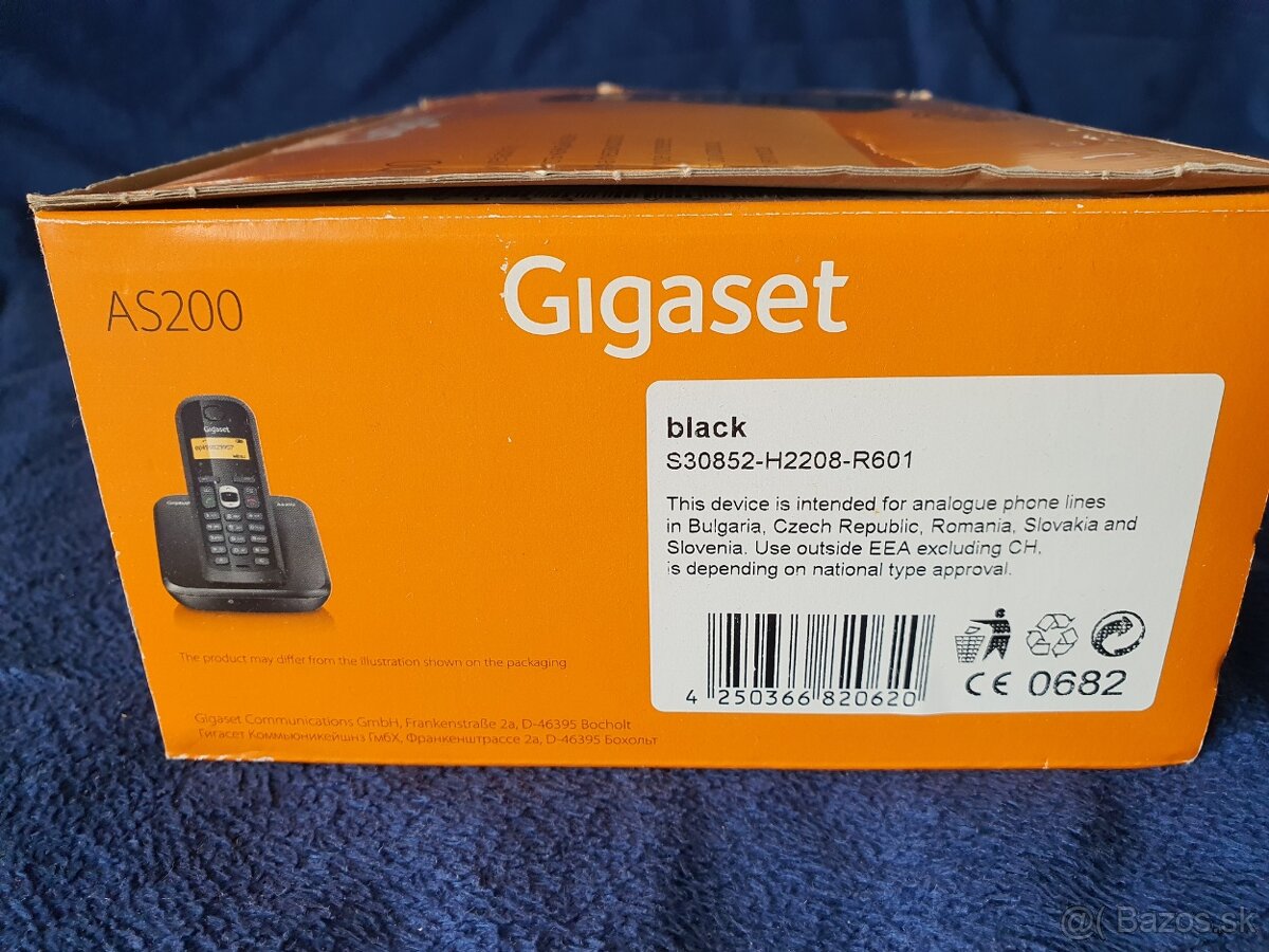 Pevná linka - prenosný, tlačítkový telefón Gigaset AS200 - 11