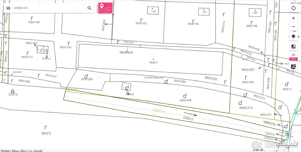 Predaj pozemku v Závodí spolu s budovou so súpisným číslom - 11