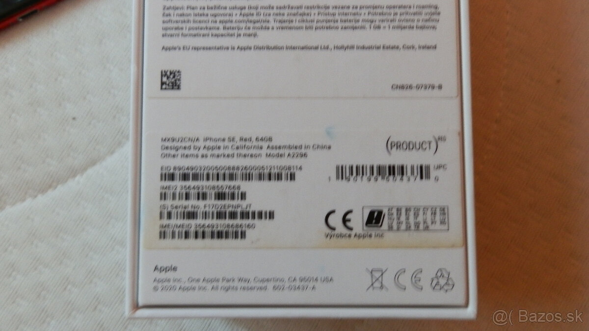 Predám Apple iPhone SE 2020 product RED - 11