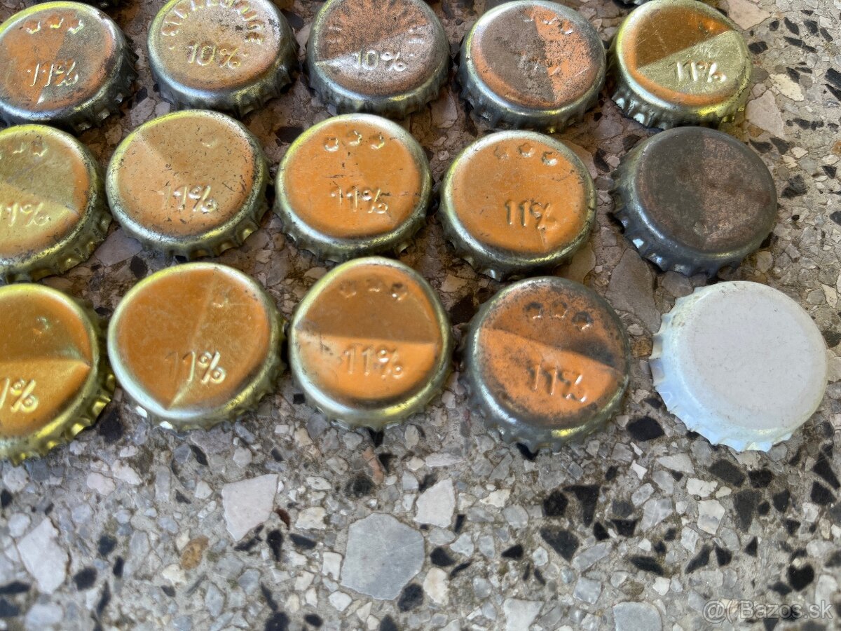 Retro víčka od limonád a piva - 11