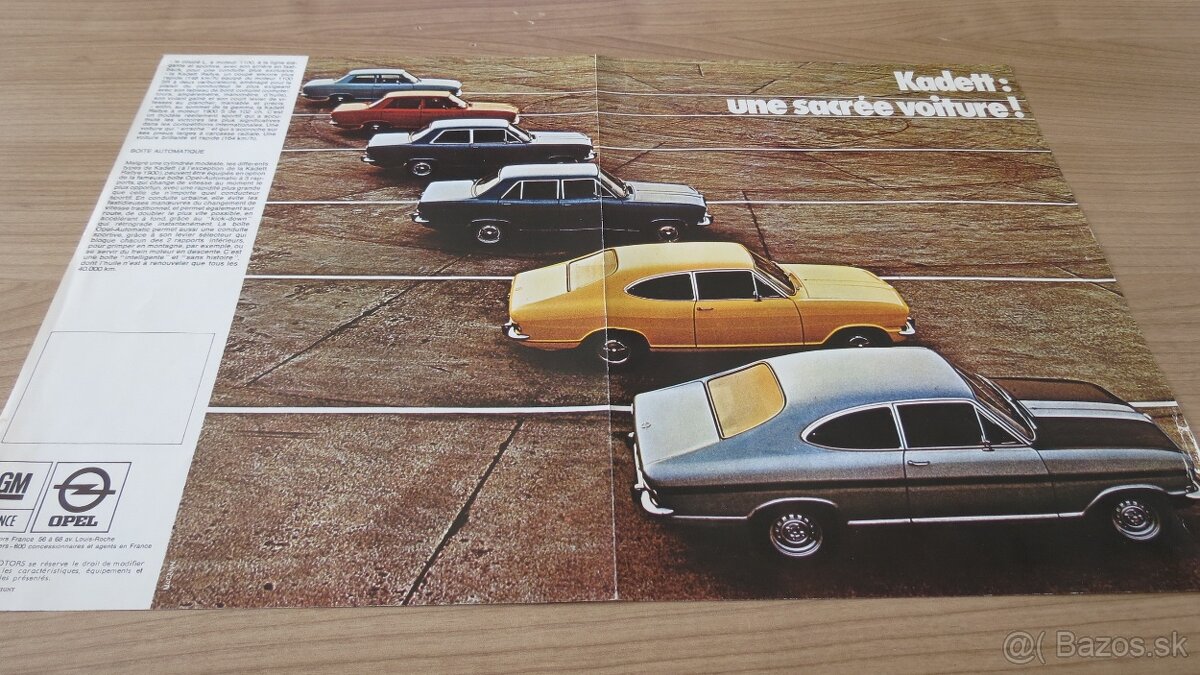 Prospekty Opel Vauxhall GM 60.-90. léta. - 11